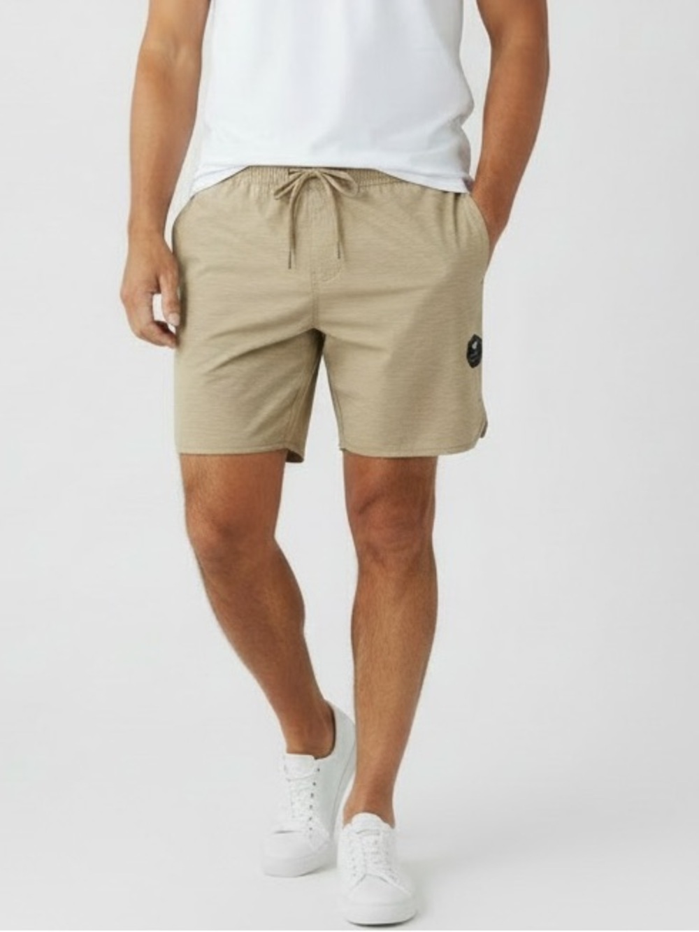 Vissla Breakers 16.5" Ecolastic Volley Shorts - Khaki